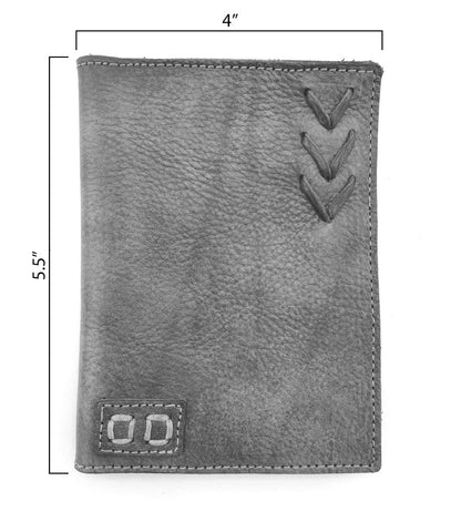 Stardust Full-Grain Leather Passport Wallet