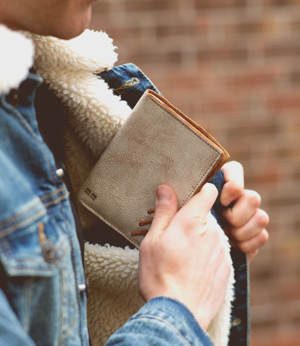Stardust Full-Grain Leather Passport Wallet